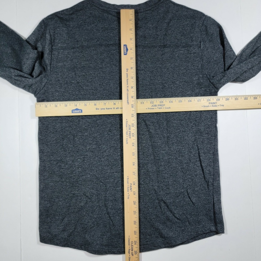 Volcom Thin Long Sleeve Henley Sweater - Grey - Tribal Chest Pocket - Medium - Picture 10 of 11